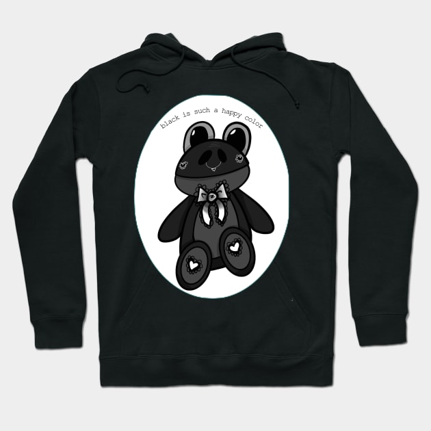 black is such a happy color Hoodie by Shard Art